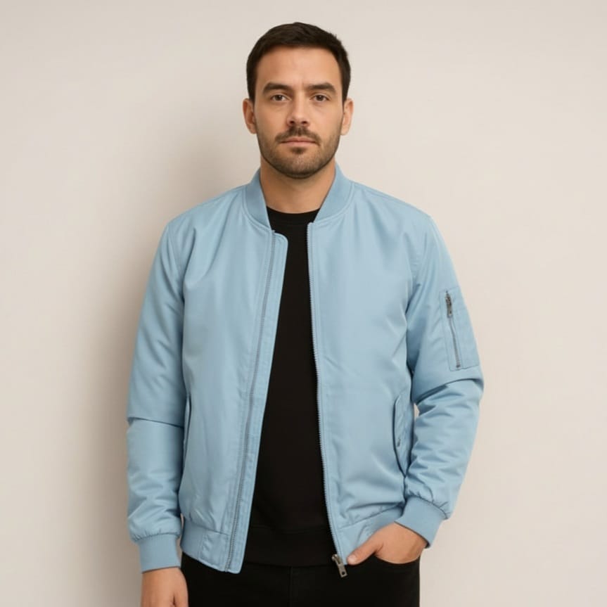 Bomber Jacket Sky Blue