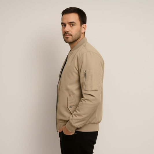 Bomber Jacket  Beige