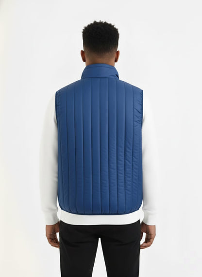 Men's Quilted Gilet Jacket Blue