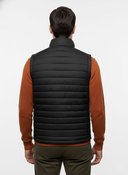 Men's Quilted Gilet Jacket Black