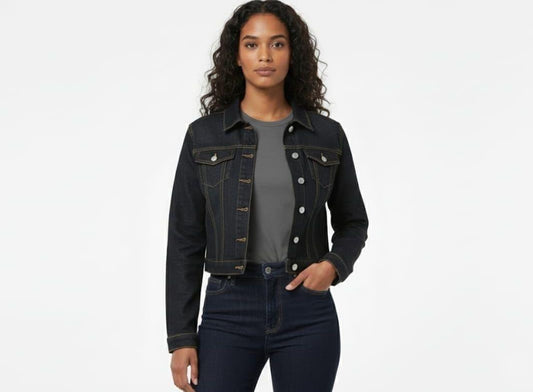 Denim Black Rigid Jacket